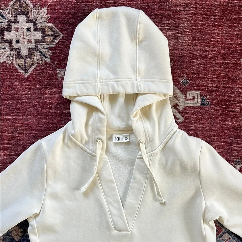 TENTREE SeaFleece Placket Hoodie Size Medium - Picture 10 of 16
